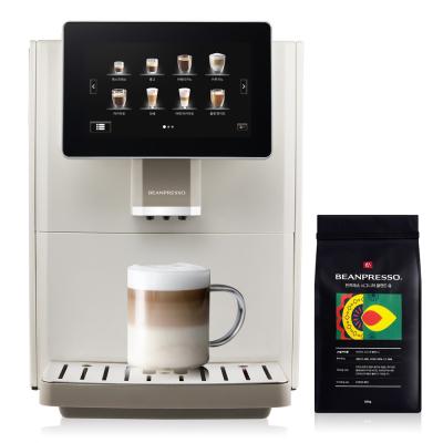 사무실원두커피머신렌탈 빈프레소 전자동 가정용 커피머신 에스프레소 머신, 베이지+원두증정