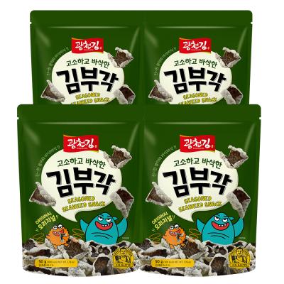 김부각 광천김 고소하고 바삭한 김부각 오리지널, 4개, 50g