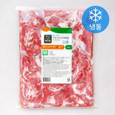 닭목살 [로켓프레시] 정다운 무항생제 인증 오리 목살 (냉동), 1kg, 1개
