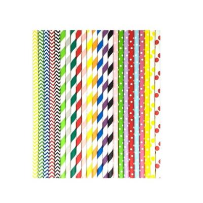 일회용품도매 빌리에코 친환경 단단한 디자인 종이빨대 혼합50개, 1개, 50개