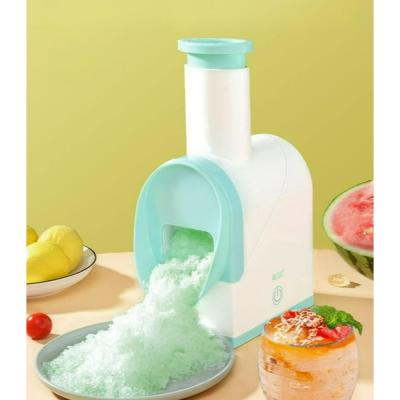 아이스크림기계 슬러시 기계 눈꽃 빙수기 우유 빙수 팥빙수 메이커 빙삭기 슬러쉬 가정용, USB충전방식-그린