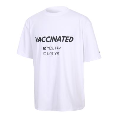백신티셔츠 백신 접종 완료 세미 오버핏 기능성 운동복