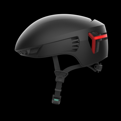 전동킥보드헬멧 CRNK 크랭크 제네틱 알파 GENETIC ALPHA 스마트 LED 후미등 로드자전거 에어로 전동킥보드 경량헬멧, 블랙