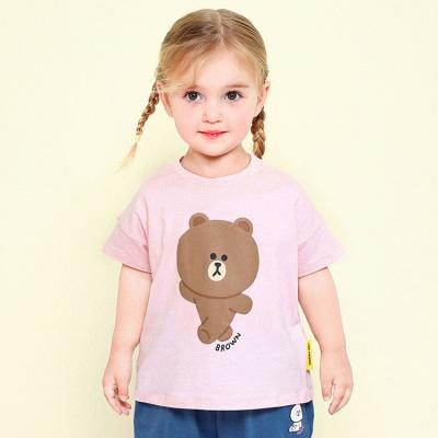 미니로디니 몰리멜리 라인프렌즈 아동용 드로잉 루즈핏 티셔츠