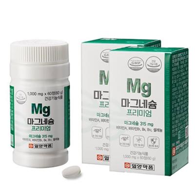 마그네슘 일양약품 마그네슘 프리미엄, 60정, 2개